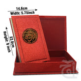 Title Image Holy Quran Tajweedi 16 Line With Rose Box 876-7GLTB-RED